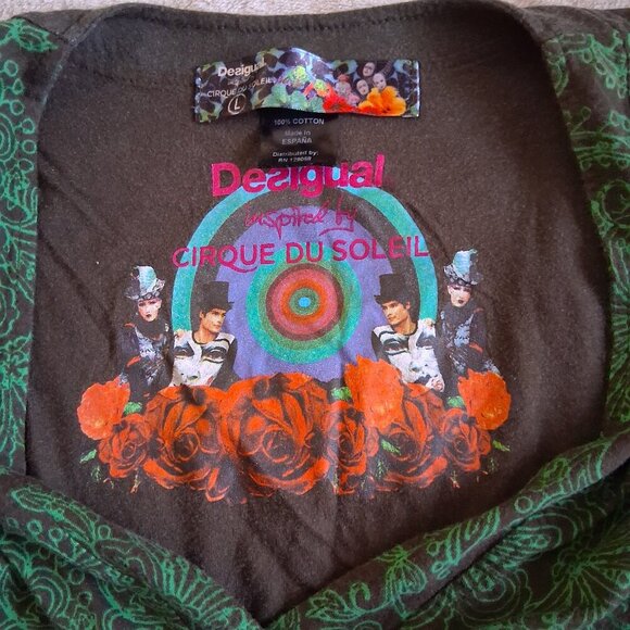 Desigual Inspired by Cirque Du Soleil Women's Large Multicolor Printed Dress - Picture 9 of 16